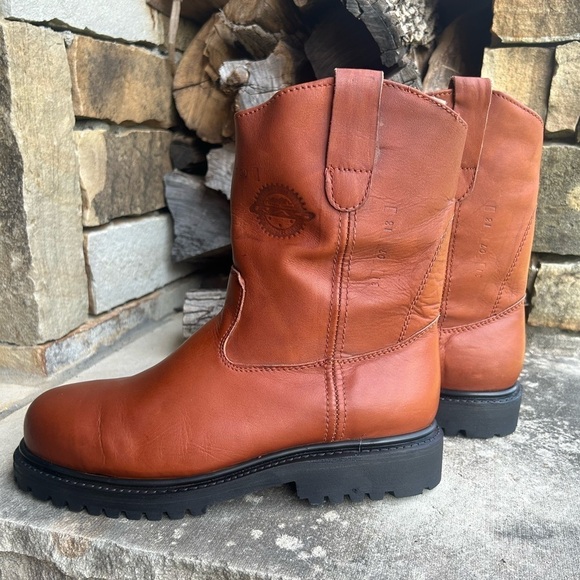 Men\'s Brown Leather steel toe work Boots Good Year Welt NWT Sz-29 (US 10.5) LocB main image 11